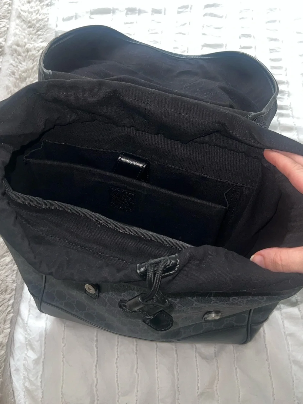 Like New Gucci GG Supreme backpack